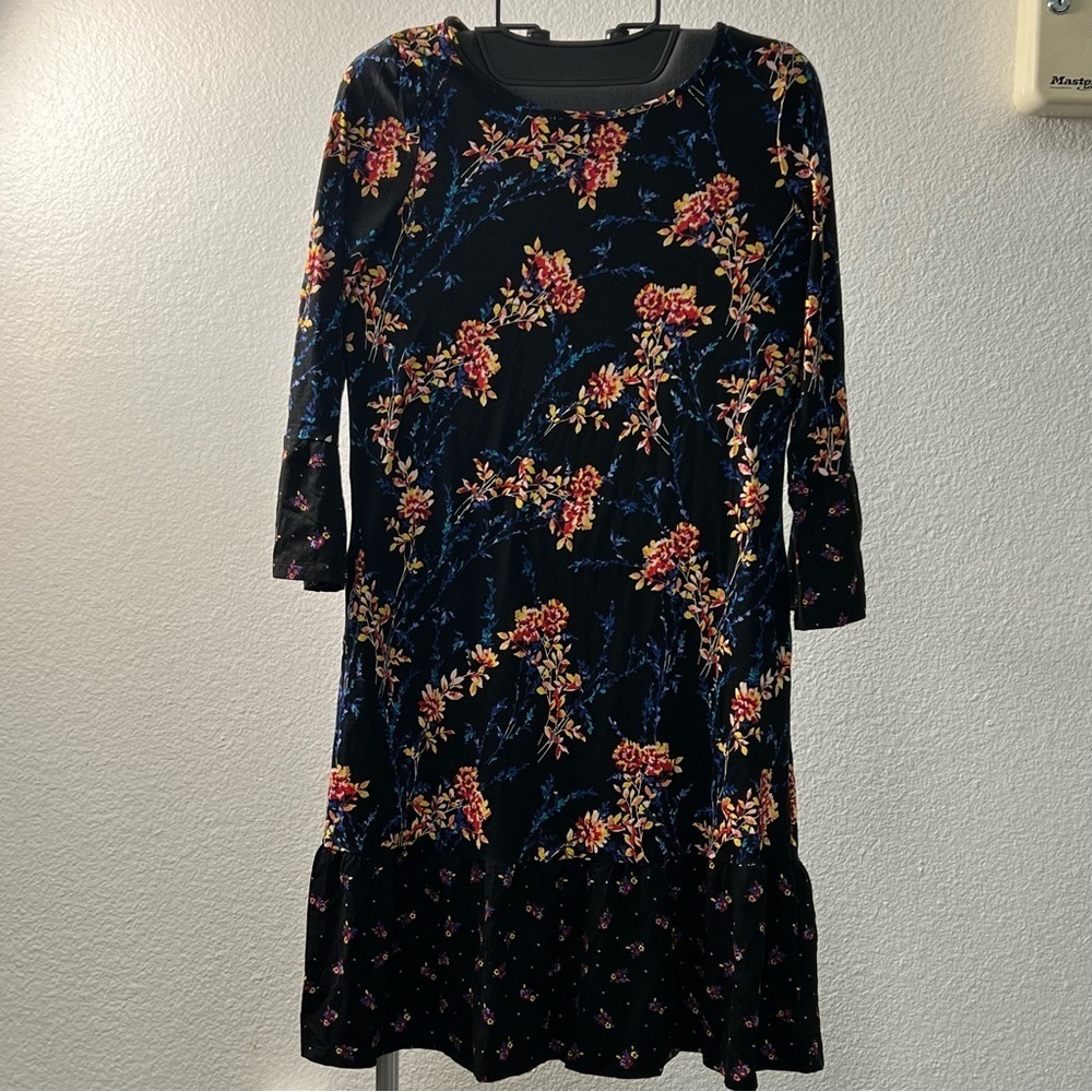 The Pioneer Woman Black Floral Knit Dress Size XL (14-16)
